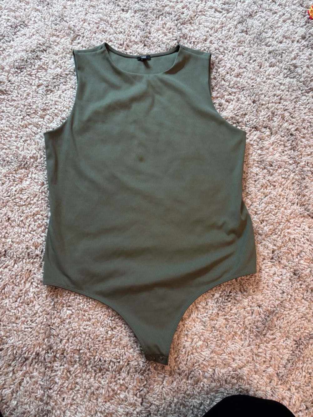 Olive Green Body Contour One-Piece Bodysuit